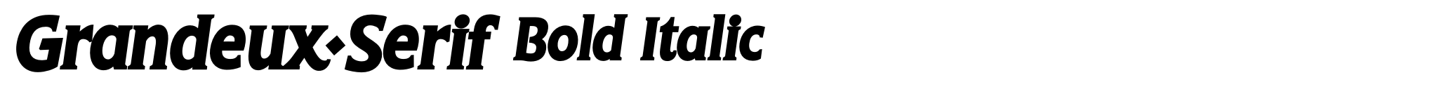 Grandeux Serif Bold Italic image